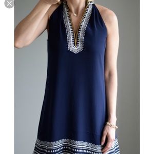 THML embroidered black** Chana dress